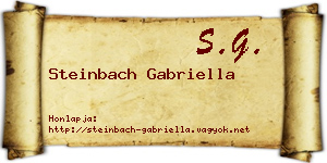 Steinbach Gabriella névjegykártya