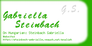 gabriella steinbach business card